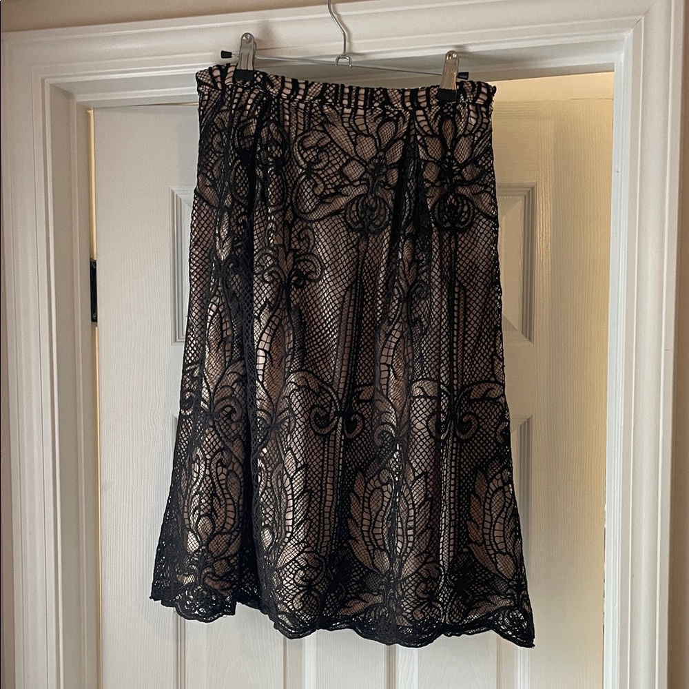 Francesca's Collections Black Lace Skirt NWT